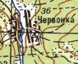 Топографічна карта Червонка