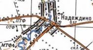 Топографічна карта Надеждиного