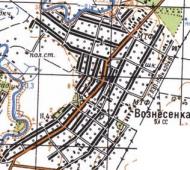 Топографічна карта Вознесенка