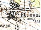Топографічна карта Яблуньового