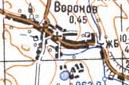 Топографічна карта Вороньового