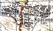 Топографічна карта Красного