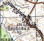 Топографічна карта Вербівки